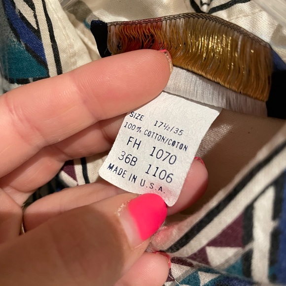 Vintage Panhandle Slim Western Aztec Shirt - Picture 2 of 3